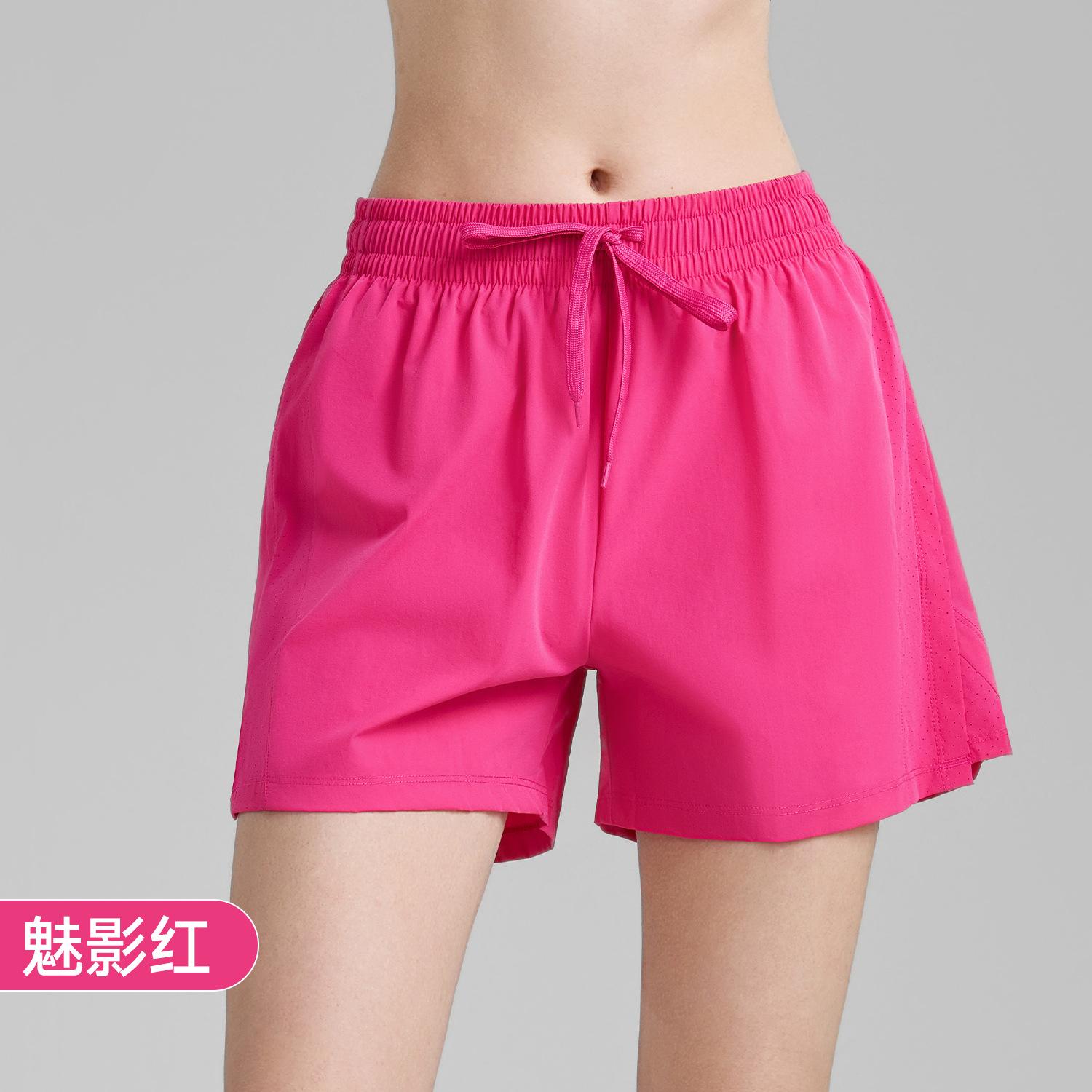 

Sports shorts anti-light quick-drying women s mesh breathable loose running yoga three-point pants S