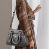 Vintage Casual Womens Shoulder Bags High Quality Leather 3 Layer Large Capacity Tote Bag 2022 Ladies Designer Messenger Bags