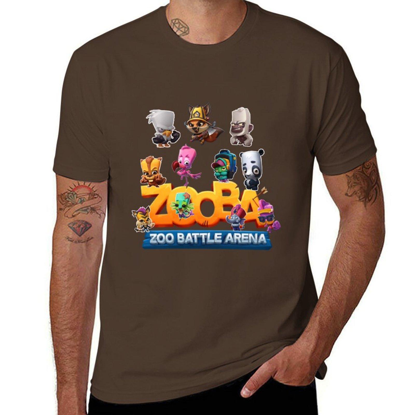 

zooba T-Shirt anime summer clothes for a boy shirts graphic tees T-shirts for men cotton M