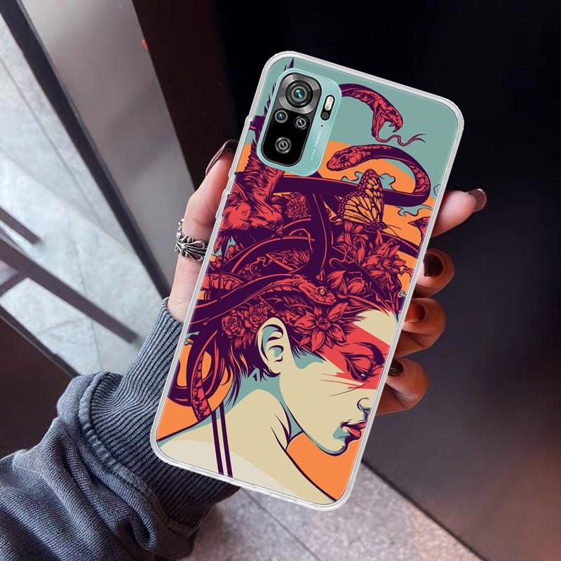 Medusa Greek Mythology Phone Case For Xiaomi Redmi Note 10 11 12 13 14 15 Pro Plus 11S 12S 14S 11T 11E 10S Soft TPU Back Cover R