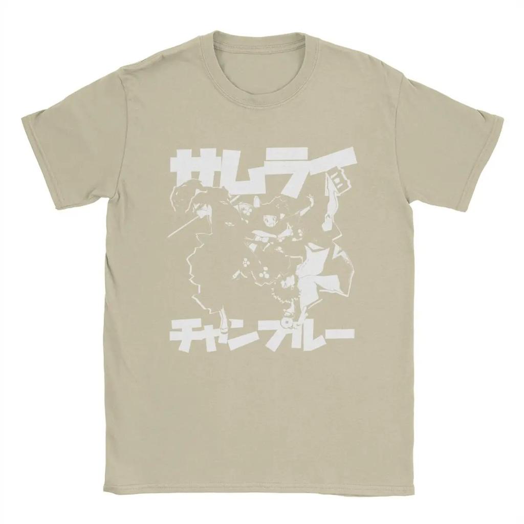 Samurai Champloo T-Shirt Geeignet für alle Jahreszeiten Übergroß Unisex Persönlichkeitskleidung Heißes Produkt Klassische Streetwear Trendiges T-Shirt