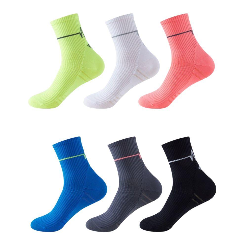 New Professional Cycling Socks Moisture-Wicking Breathable Mountain Bike Sock Striped Sports Socks for Adults