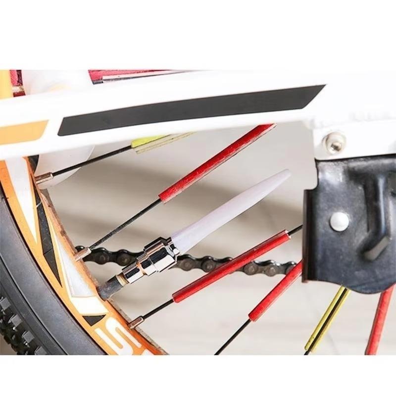 2 stuks Kleurrijk Fietswiel Spaaklicht Waterdicht MTB Balansfietslicht LED Band Band Knipperlichten Waarschuwing Fietslamp