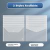 50 Transparent A4 Thick File Folders with Button Closure, Plastic Student Exam Paper Storage, Hidden Button, Waterproof Large Capacity