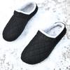 Winter Men Slippers Cotton Plus Fur Shoes Women Snow Outdoor Warm Fur Sneakers Non-slip Warm Furry  Footwear Thick Platform Winter Slides