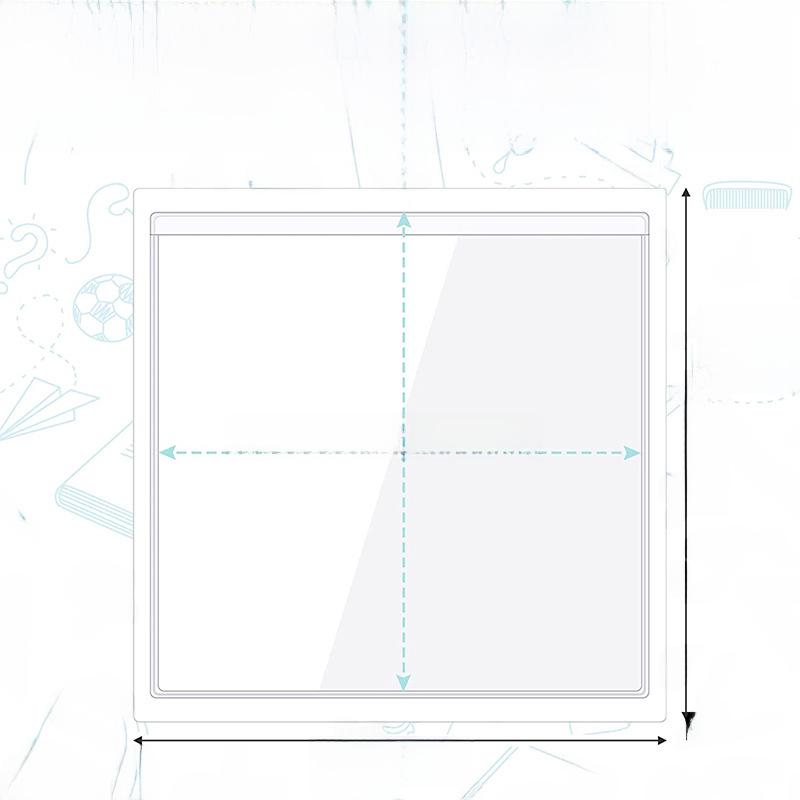 9x9cm Square PVC Adhesive Storage Bag for Labels and Business Cards