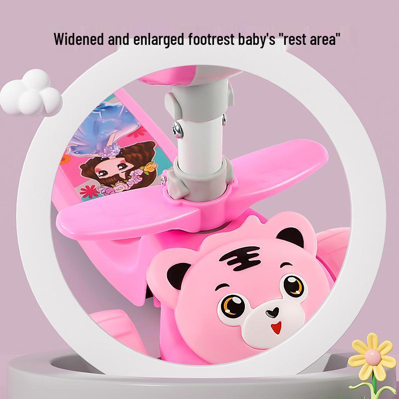 3-in-1 Children's Scooter with Seat for Ages 1-12, Suitable for Boys and Girls