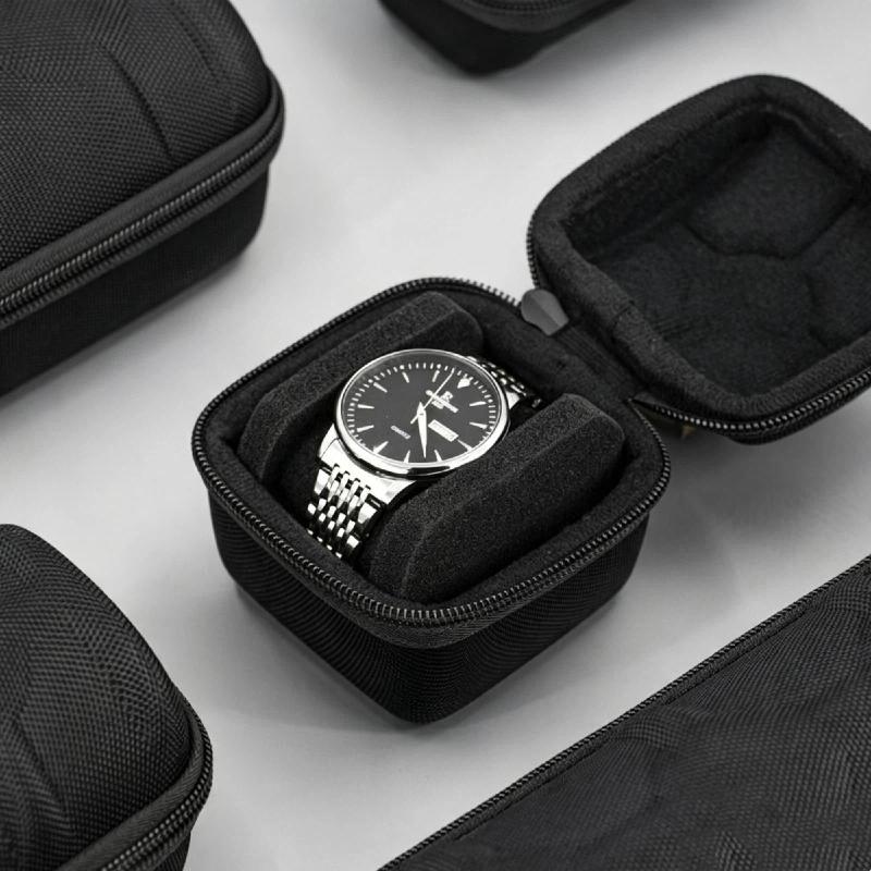 Watch Box Portable Watch Travel Case Storage Organizer Watch Display Holder For Wristwatches & Smart Watches Gift For Men Women