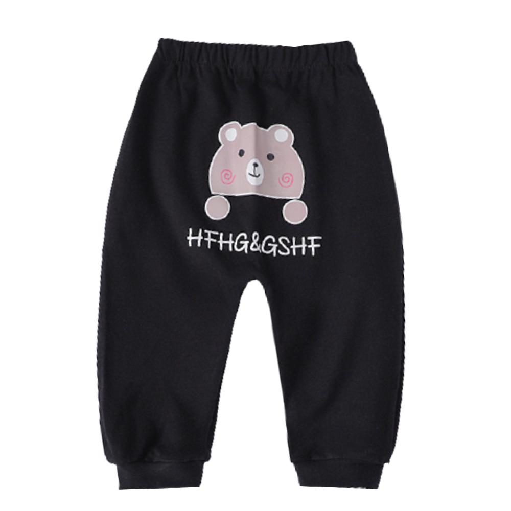 Kawaii Cartoon Gedruckt Baby Jungen Mädchen Lange Hosen Hohe Taille Casual Harem Hosen