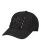 Yunibeosyeolkemiseuteuli Applique U Black Denim Ballcap Washed Ballcap