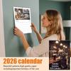 Wandkalender 2026, Kalender mit lustigem Thema, Lustiges Chat-Geschenk, Perfekte Wahl für den Heimgebrauch.