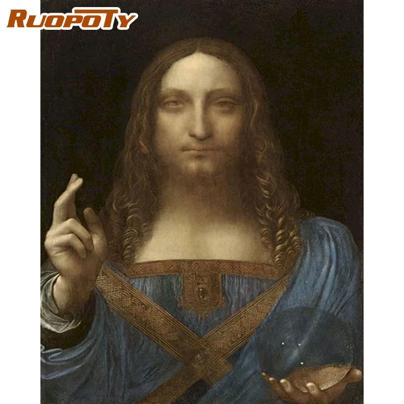 

Безкаркасна фігурка Ruopoty Розпис за номерами Ручний розпис акрилом Масляний малюнок на полотні для дорослих Домашній декор 40x50 см 40x50CM NO Frame