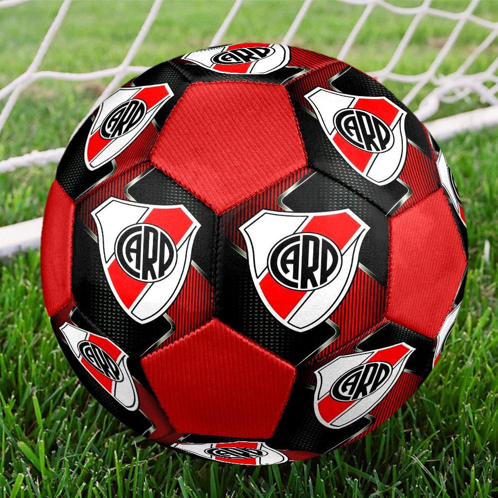 Club Atlético River Platefootball clubIndoor Size 5 Soccer Ball Colorful Machine Stitched PVC Competition Ready Durable High-Bounce