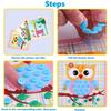 5~10sheet Button Stickers Cartoon Pattern Painting Cultural Educational Supplies Art Classroom Props DIY Decorative Sticker TMZ