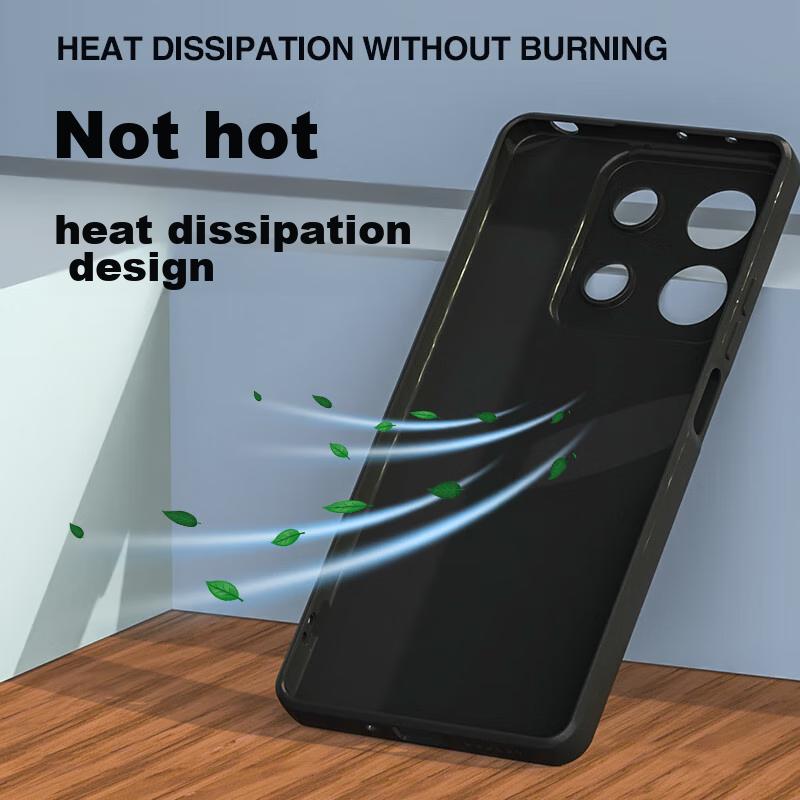 Phone Case for Xiaomi Redmi Note13 Pro, Protective Cover with Shockproof Silicone, Upgraded Lens Protection, Full Coverage, Matte Finish And Wome