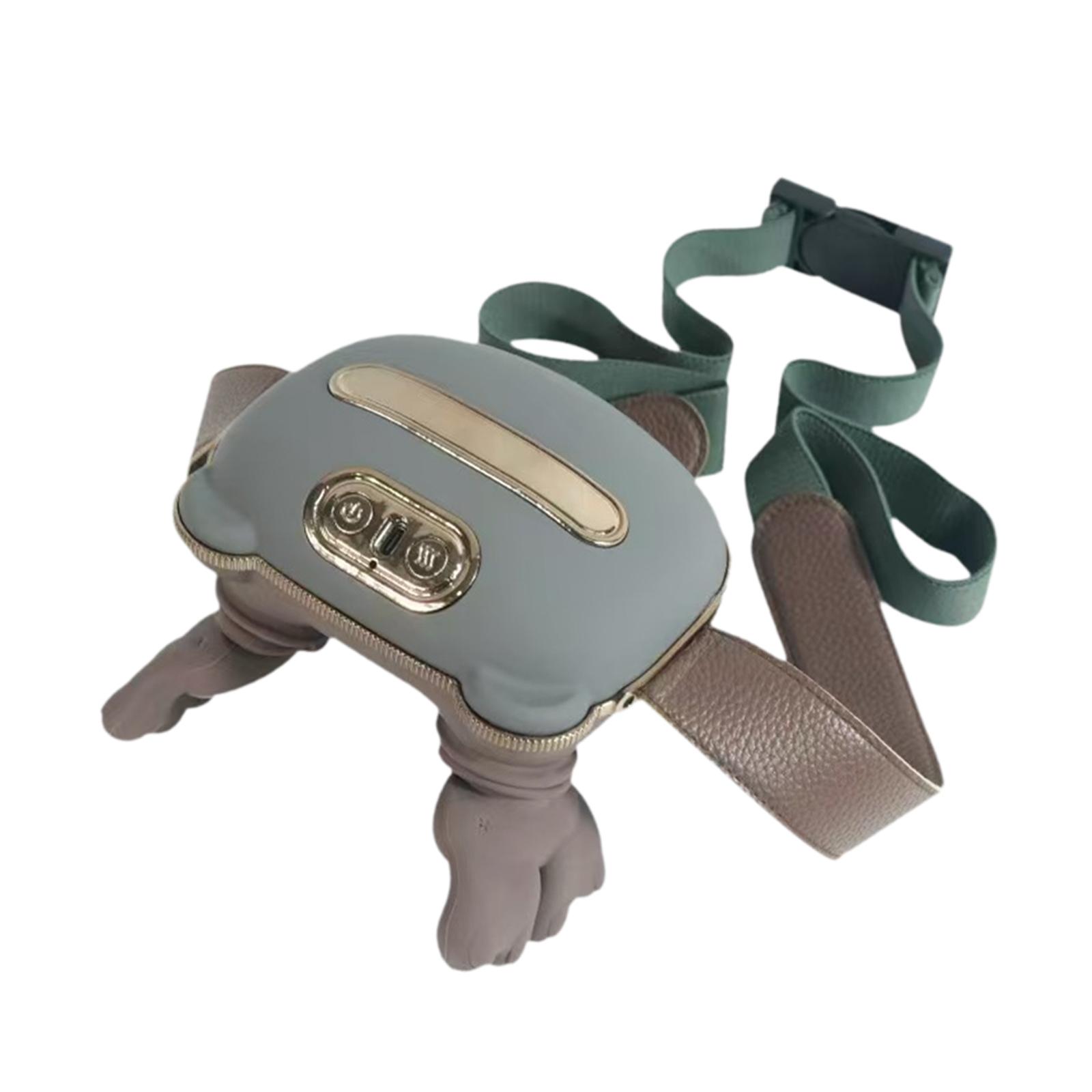 

Heating Neck Shoulder Massage Tool USB with Remote Control Three Modes Portable Electric Back Muscle Massager for Home Office