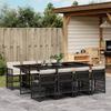 VidaXL Garden Dining Set with Cushions 9 Pcs, Table and Chairs with Folding Backrest, Outdoor Furniture Patio 3210918