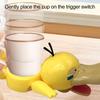 Cartoon Duck Coaster with Movable Mouth Anti-scald Heat-Resistant Cup Holder Kitchen Countertop Coffee Mug Holder Decoration