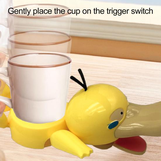 Cartoon Duck Coaster with Movable Mouth Anti-scald Heat-Resistant Cup Holder Kitchen Countertop Coffee Mug Holder Decoration