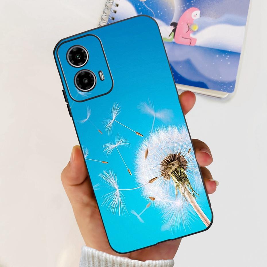 Phone Case For Motorola Moto G24 G34 2024 Cute Love Pattern Soft Silicon Back Cover For MOTO G24 G34 4G 5G