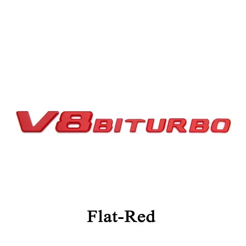

3D ABS Black Logo V8 BITURBO Emblem Car Fender Badge For Mercedes Benz C63 G63 E63 S63 W222 W223 W213 W212 W205 W204 Accessories