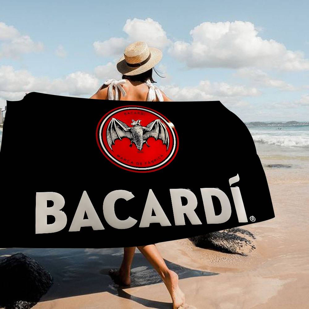 B-Bacardis Rum Große Mikrofaser Strandtücher Schnelltrocknendes Handtuch Sand Strandtücher Poolhandtuch für Reise Schwimmbad Yoga