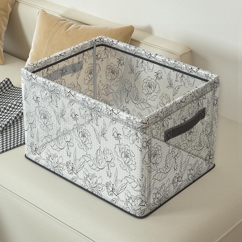 Large Capacity Desktop Snacks Cosmetics Books Toys Storage Boxes Clothing Pants Sundries Folding Organizer Basket