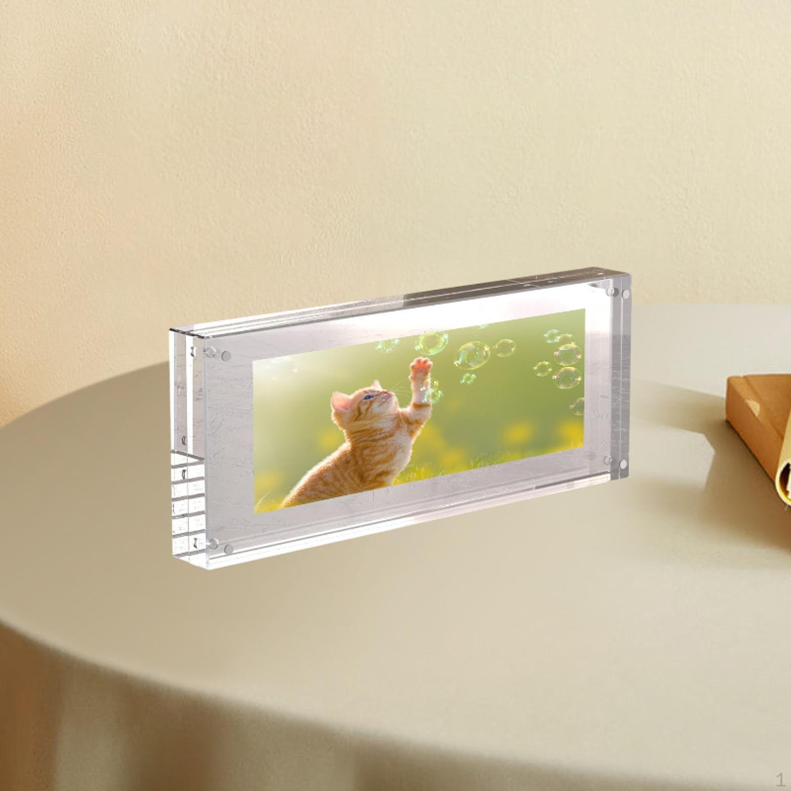 

Акриловая рамка для отображения денег, банковский чек, простой в использовании прозрачный офисный держатель для фотографий 19.5cmx9.5cmx2cm