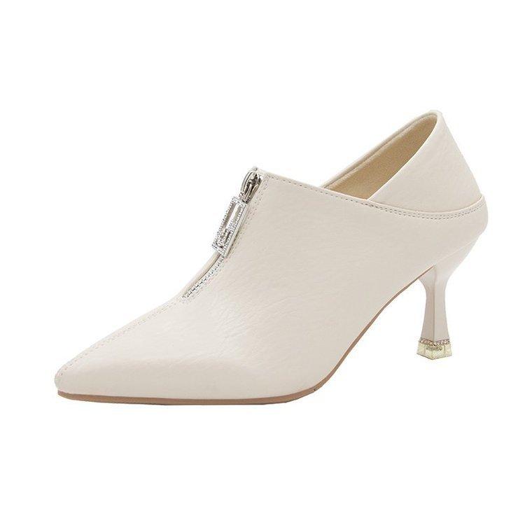 High Heels New Autumn Pointed Single Shoes Stiletto Middle Heel Two Fashion Shoes
