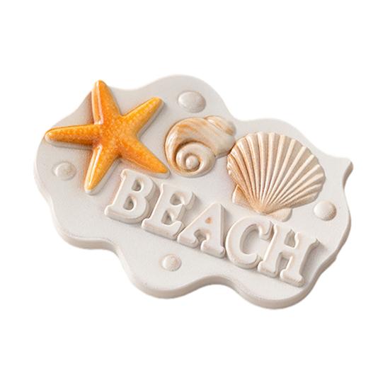

3D Starfish Shell Refrigerator Magnet Resin Ocean Beach Fridge Magnet Coastal Home Kitchen Office Whiteboard Locker Magnetic Decor E