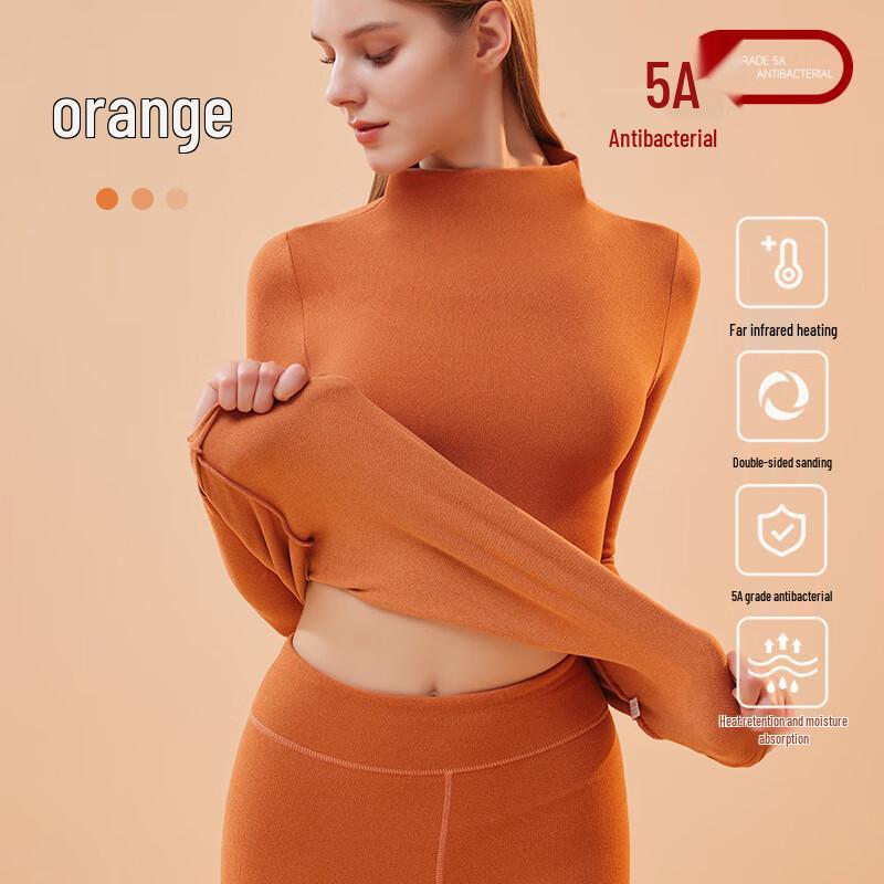 Женский бесшовный термобельевой комплект с высоким воротником L-XXL