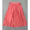 Johnature Gonna Mezza Lunghezza Stile Foresta Primavera Estate A-line Doppio Strato Vintage Vita Elastica Con Laccio Gonne