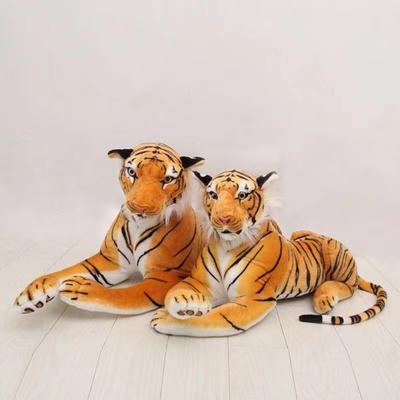 Tigre di peluche Morbido Confortevole Peluche Giallo Grande Tigre Cuscino da lancio Giocattolo Decorazione per la casa