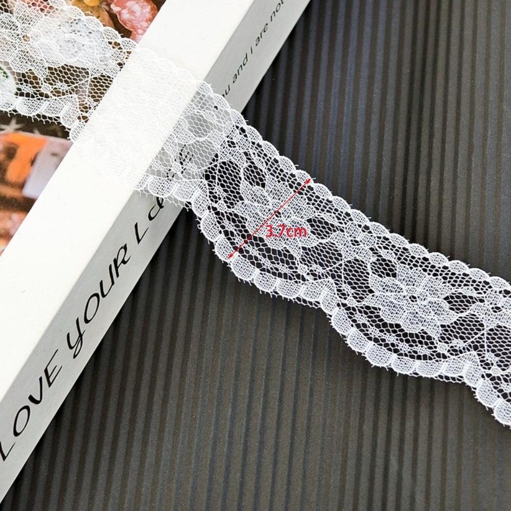 50 Meter Hohlmuster Weißes Spitzenband Weiße Farbe DIY Spitzenband Zum Geschenkverpacken