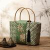 Bamboo Zongzi Packaging Box Chinese Style Eco-friendly Gift Packaging Handbag Handheld Shopping Bag Mid Autumn Festival