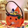 Gifts Pouch Pumpkin Candy Bucket Trick or Treat Halloween Wool Felt Bag Funny   Children