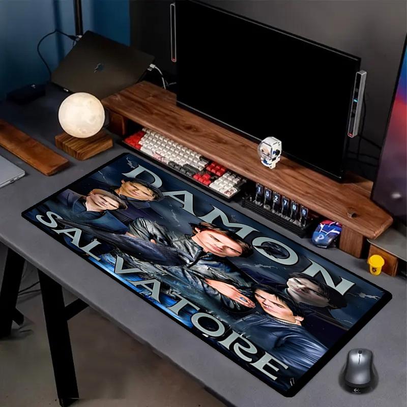 Damon Salvatore Print Mouse Pad, Anti‑Slip Desktop keyboard Mat, for PC Laptop Gaming Working Daily Use, Cool Festival Surprise Gift