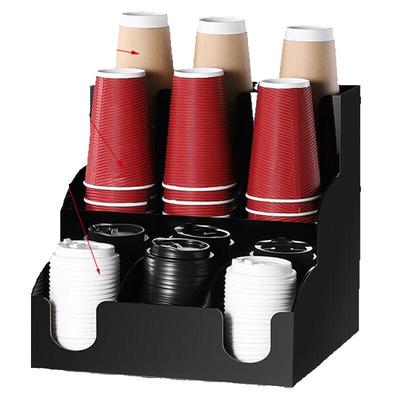 Homeglen 3-Tier 9-Compartment Cup & Straw Organizer