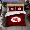 Biancheria da letto a tema Middlesbrough Set 3 pezzi Copripiumino Biancheria da letto decorativa per camera da letto di adolescenti Decorazione per la casa