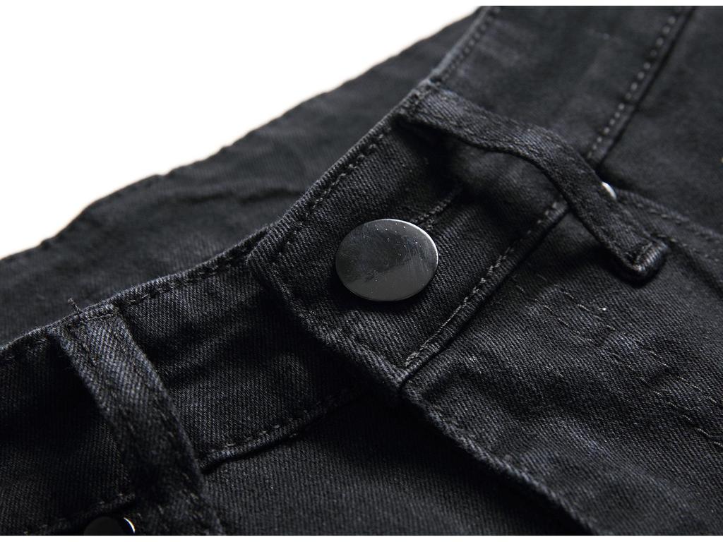 Pánské letní slim fit strečové džíny s dírami - Pět barev, trendy roztrhání na kolenou