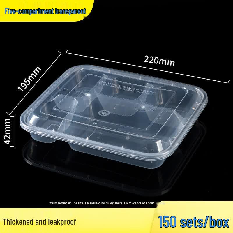 Disposable Multi-Compartment Plastic Takeaway Box