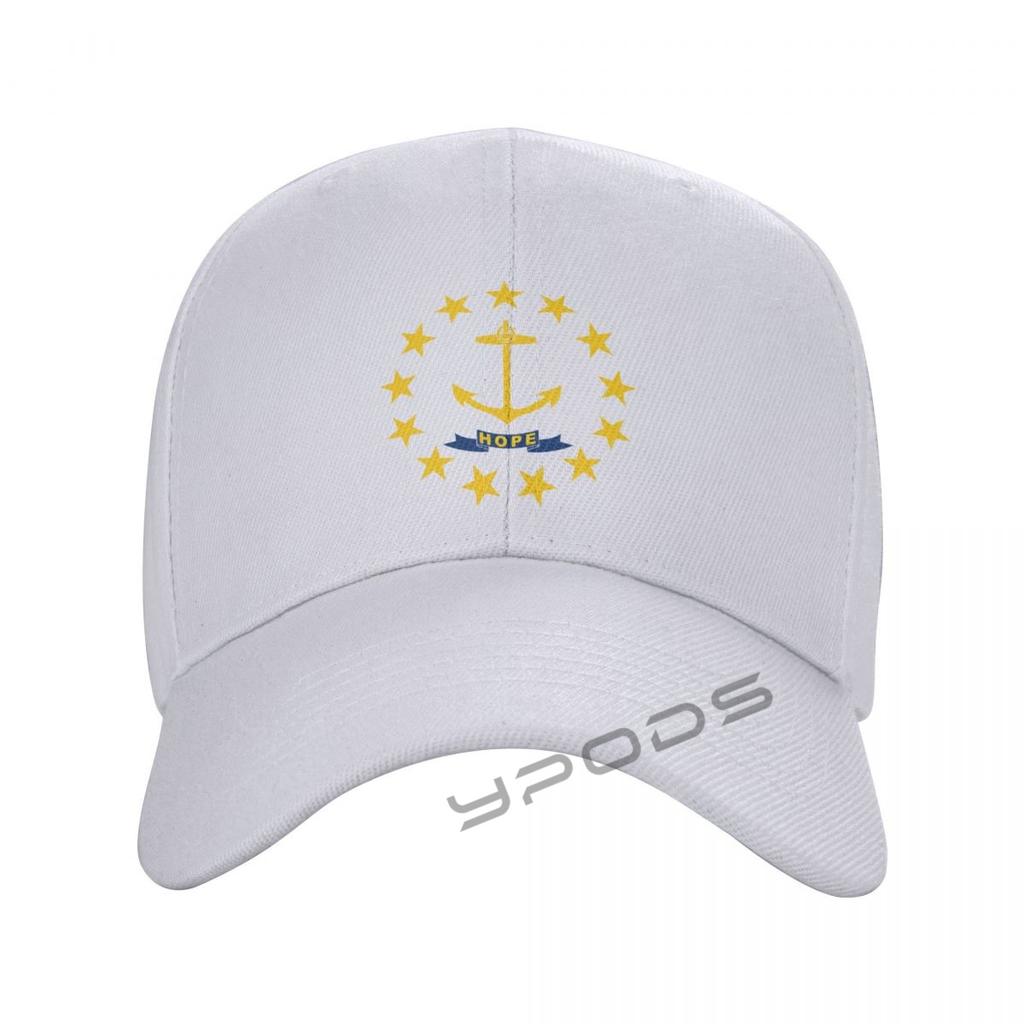 Unisex's Baseball Caps Flag Of Rhode Island State Women Summer Snapback Cap Adjustable Outdoor Sport Sun Hat