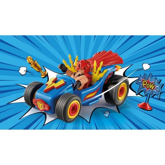 Playmobil 71632 Catcheur et Kart, Funstars, 39 pièces, dès 4 ans