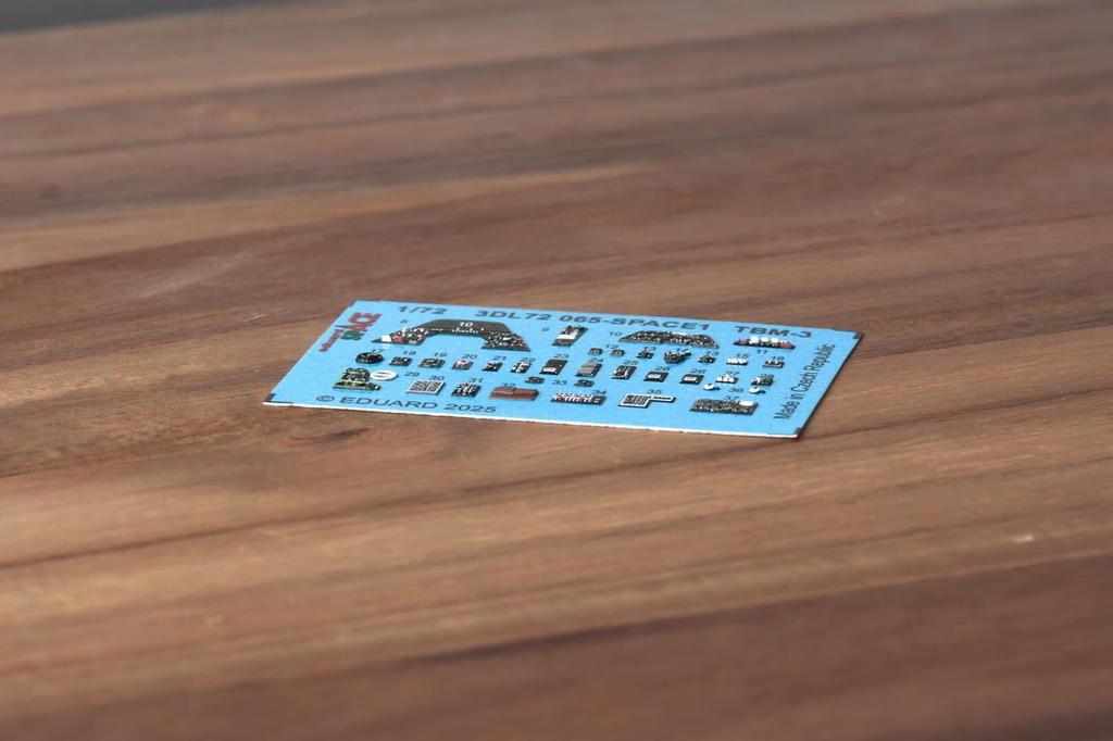 Eduard Space Series Interior 3D Parts Set Hobby Plastic Model Decal EDU3DL72065 1/72 TBM-3 Decal/Etched (for Boss) (Airplane)