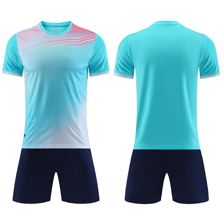 New Children'S Short-Sleeved Football Training Suit, Adult Quick-Drying Breathable Game Team Uniform, Light Board Football Jersey For Men And Women