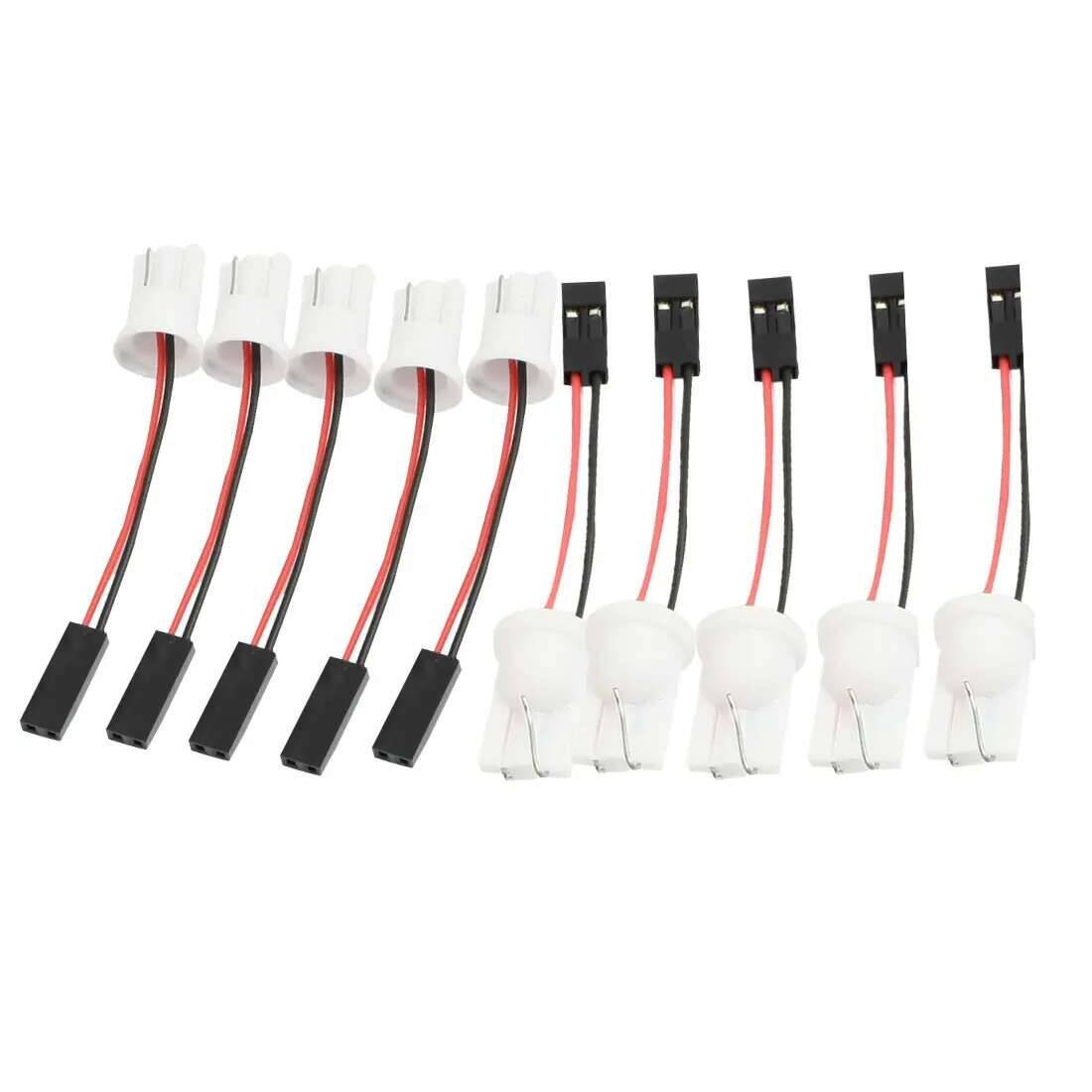 U DC 12V 194 168 Socket Car Auto T10 W5W LED Bulb Light Wire Harness Adapter 10Pcs 20Pcs 50Pcs 10Pcs