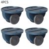 4 Pcs/set Adhesive Swivel Casters Universal Furniture Wheel Castor Roller for Storage