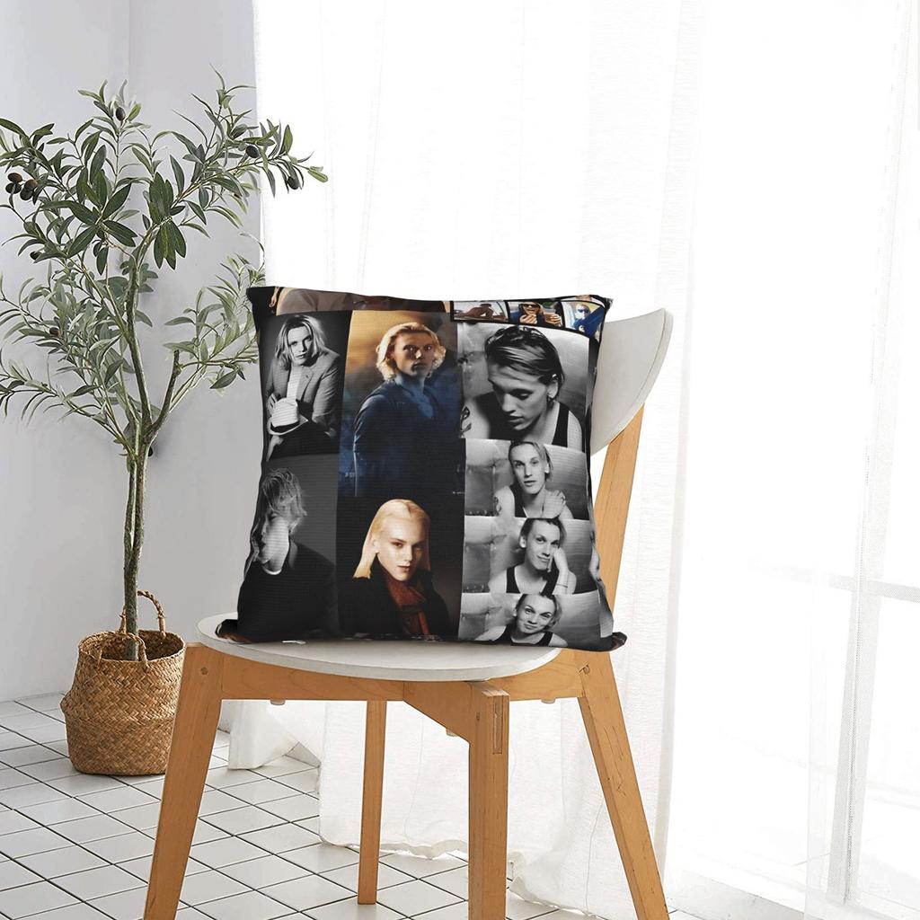 Pillow Cover Jamie Campbell Bower Abstract Collage Cute Funny Pillow Case For Sofa Home Decor Pillowcases