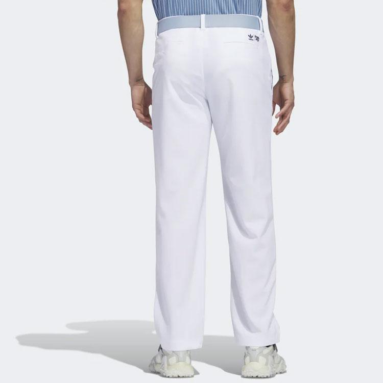 adidas Originals Casual Pants Men's White Moderate Straight Fit Pants IB2941