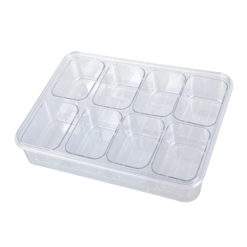 Clear Plastic Airtight Kitchen Organizers For Snacks Nut Candy Storage Container with Lid Set During Hiking Travel